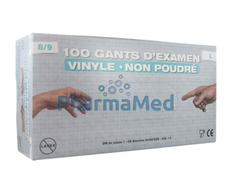 Gants vinyle non poudrés POLYSEM Médical - Matériel médical