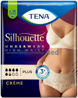 Image de TENA Silhouette plus crème - Medium - 12pcs