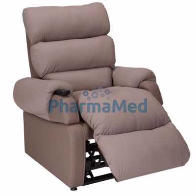 Image sur Fauteuil releveur COCOON1, 1 moteur, L:50cm, P:45/55cm, taupe