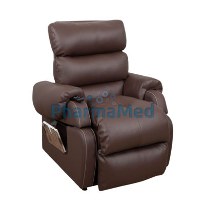 Image sur Fauteuil releveur COCOON1, 1 moteur, L:50cm, P:45/55cm, chocolat