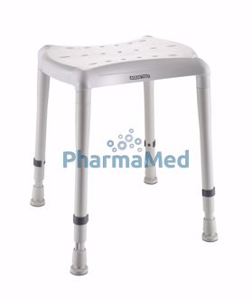 Image de Tabouret de douche Aquatec Dot réglable 400 à 550mm gris