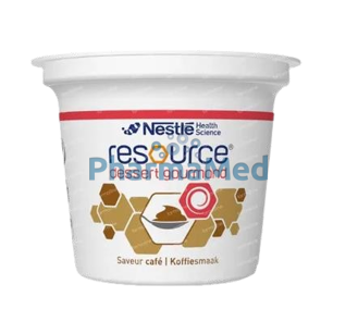 Image de Nestlé Dessert gourmand - Crème hyperprotéinée café - 4x125gr