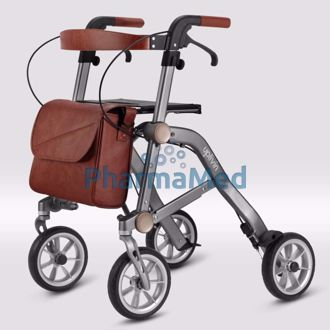 Image de Rollator MOBIO TRIVE Gris 4 roues pliable