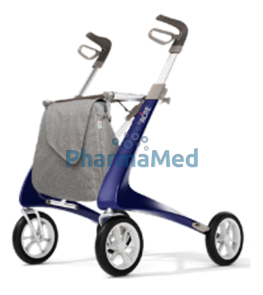 Image de Rollator Carbon Ultralight bleu - 4 roues - 1pc